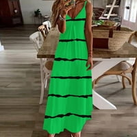 Virágos nyári ruha nőknek Szexi V-nyakú strand ruhák elegáns Spagetti heveder Sundress Boho hosszú Sundresses