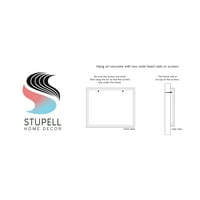 A Stupell Industries várható jó dolgokra a Double Rainbow Reflection Modern Painting Black keretes Art Print Wall Art,