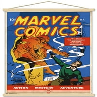 Marvel Comics-a legelső Marvel Comics fali poszter fa mágneses kerettel, 22.375 34