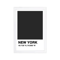 Wynwood Studio Cities and Skylines keretes fali művészeti nyomatok 'New York Color Swatch' Egyesült Államok Városok