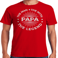 Papa Man mítosz legenda Apák napi férfi grafikus póló ajándéka apukáknak