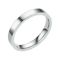 Chaolei gyűrű nőknek divatos rozsdamentes acél szilárd gyűrűk esküvői zenekar gyűrűk nőknek Gyűrűk férfiaknak sima