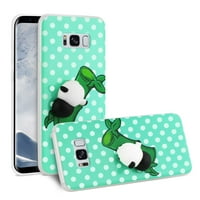 Samsung Galaxy S Edge Tpu Design tok 3D Puha Szilikon Poke Squishy Panda