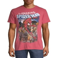 Férfi Marvel Spiderscene grafikus póló, 3XL méretig kapható