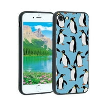 Kompatibilis az iPhone SE telefon tokkal, pingvin tok szilikon védő Tini Lány Fiú tok iPhone SE-hez
