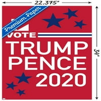 Trendek Nemzetközi Szavazás-Trump Pence Fali Poszter 22.375 34 Prémium Keret Nélküli Verzió