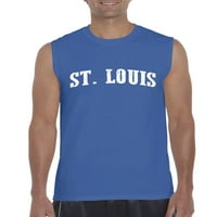 Arti-férfi grafikus póló ujjatlan-St. Louis
