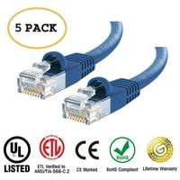 Huetron Cat Ethernet kábel Cat Snagless Patch láb-számítógép LAN hálózati kábel, kék