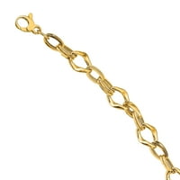 Primal arany karátos sárga arany csiszolt kiterjesztés Fancy Link karkötő