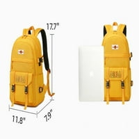 Laptop hátizsák nőknek, utazási hátizsák USB porttal az egyetem számára, vízálló utazási Daypack aranyos Laptop táska