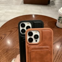 Mantto iPhone Pro ma kártyahely zseb tok, karcolásgátló PU bőr Ütésálló Puha TPU levehető pénztárca zseb vezeték nélküli