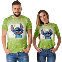 Lilo és Stitch Kerek nyakú póló Top Tops Cool Kerek nyakú pólók születésnapi karácsonyi ajándék fiúknak és Lányoknakvalentin