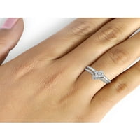 Carat T.W. Fehér köbös cirkónium -os ezüst gyűrű