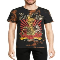 Rock Tour férfi & nagy férfi nyakkendő festék Rövid ujjú grafikus nyomtatott póló