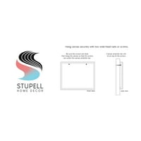 Stupell Industries Absztrakt Squiggle Shape Kortárs Paint Stroke Design Graphic Galéria Csomagolt vászon nyomtatott