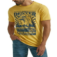 Wrangler® férfi John Denver grafikus póló, S-3XL méretű