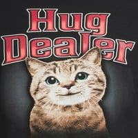 Humor férfiak és nagy férfiak ölelési kereskedő macska grafikus póló
