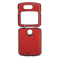 Mobiltelefon védőtok Ütésálló telefon bőr borítás Shell Motorola Razr 5GRed