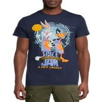 Space Jam férfi és nagy férfi örökség és dallamos grafikus pólók rövid ujjú, 2-csomaggal
