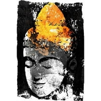 Marmont Hill Buddha Black Gold , Rick Martin Painting nyomtatás csomagolt vászonra