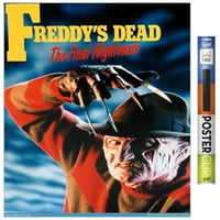 Rémálom az Elm St-N: Freddy 's Dead: - egy lapos Falplakát, 22.375 34