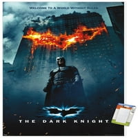 Képregény film - a sötét lovag-Batman logó a tűzön egy lapos Falplakát, 14.725 22.375