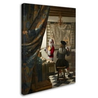 Védjegy Képzőművészet 'Vermeer-a festés művészete2' vászon művészete, Ed Wheeler