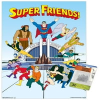 Comics TV-szuper barátok-csapat fali poszter fa mágneses kerettel, 22.375 34