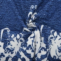 Tunika felsők Női Molett méretű alkalmi Virágmintás Csipke Patchwork Rövid ujjú V nyakú pólók