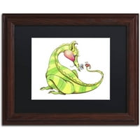 Védjegy Képzőművészet Ajándék neked - Dragon 3 vászon művészete: Jennifer Nilsson, Black Matte, Wood Frame