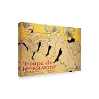 Védjegy Szépművészet 'La Troupe de Mademoiselle Eglantine' vászon művészete: Henri de Toulouse-Lautrec