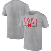 A férfiakkalyú szürke Nebraska Huskers felemeli a bár pólót