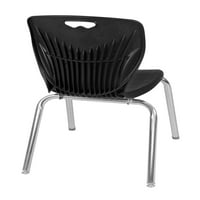Kee 48 30 állítható magasságú tantermi asztal-juhar & Andy 18-in Stack székek-Fekete