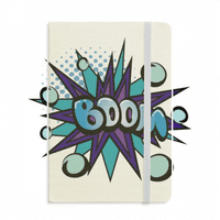 Kék Boom Bubble Notebook Hivatalos Szövet Kemény Borító Klasszikus Folyóirat Napló