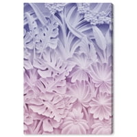 Wynwood Studio Canvas agyagvirágok és virágos és botanikus botanikumok fal art vászon nyomtatott lila világos lila
